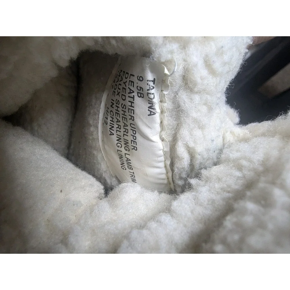 Lauren Ralph Lauren Tadina Suede Boots Shearling Lined Winter‎ Womens 9.5B